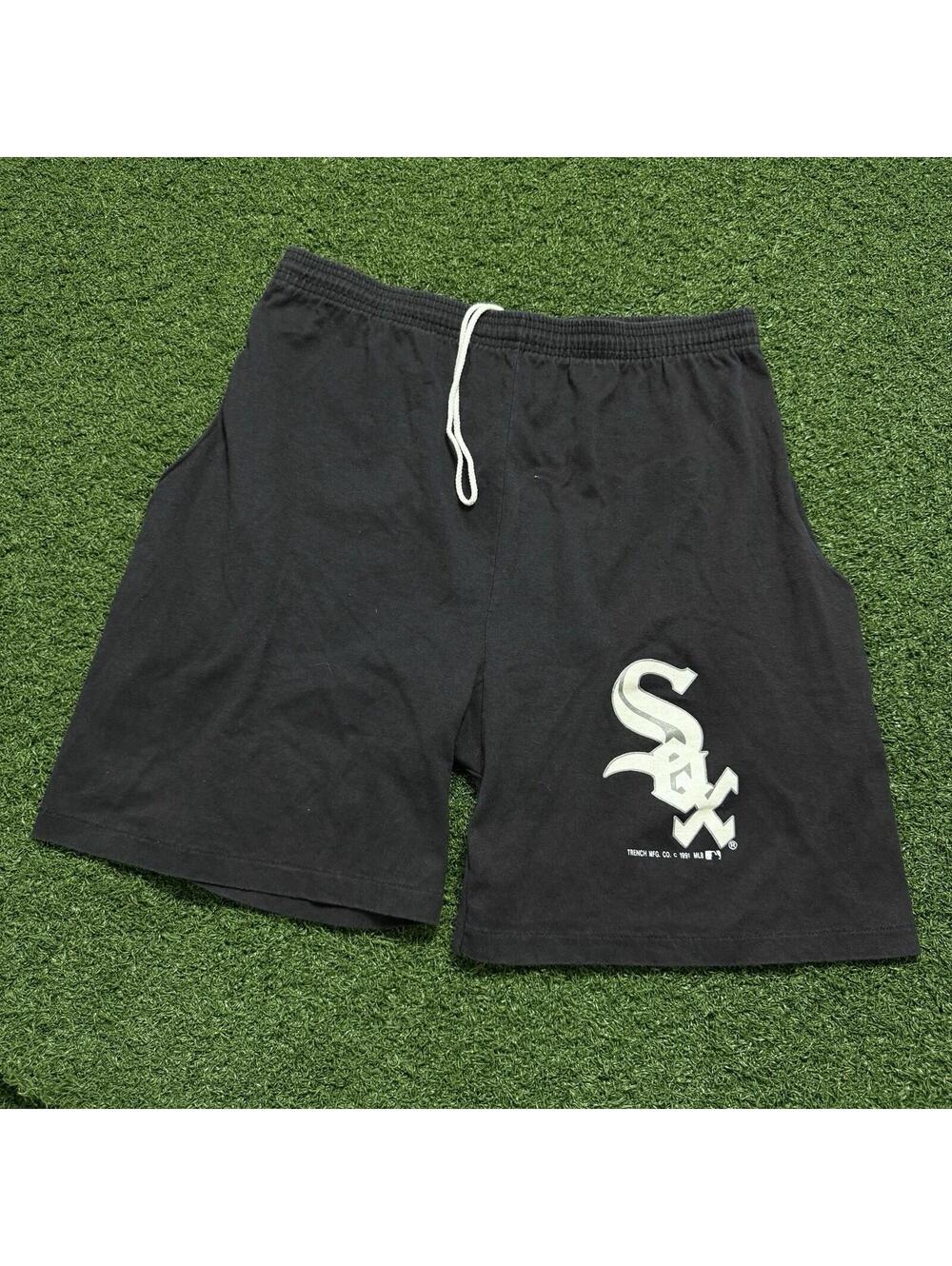 VTG 1991 Boston Red Sox MLB Cotton Shorts Mens XL Made In USA Pockets Retro Y2K